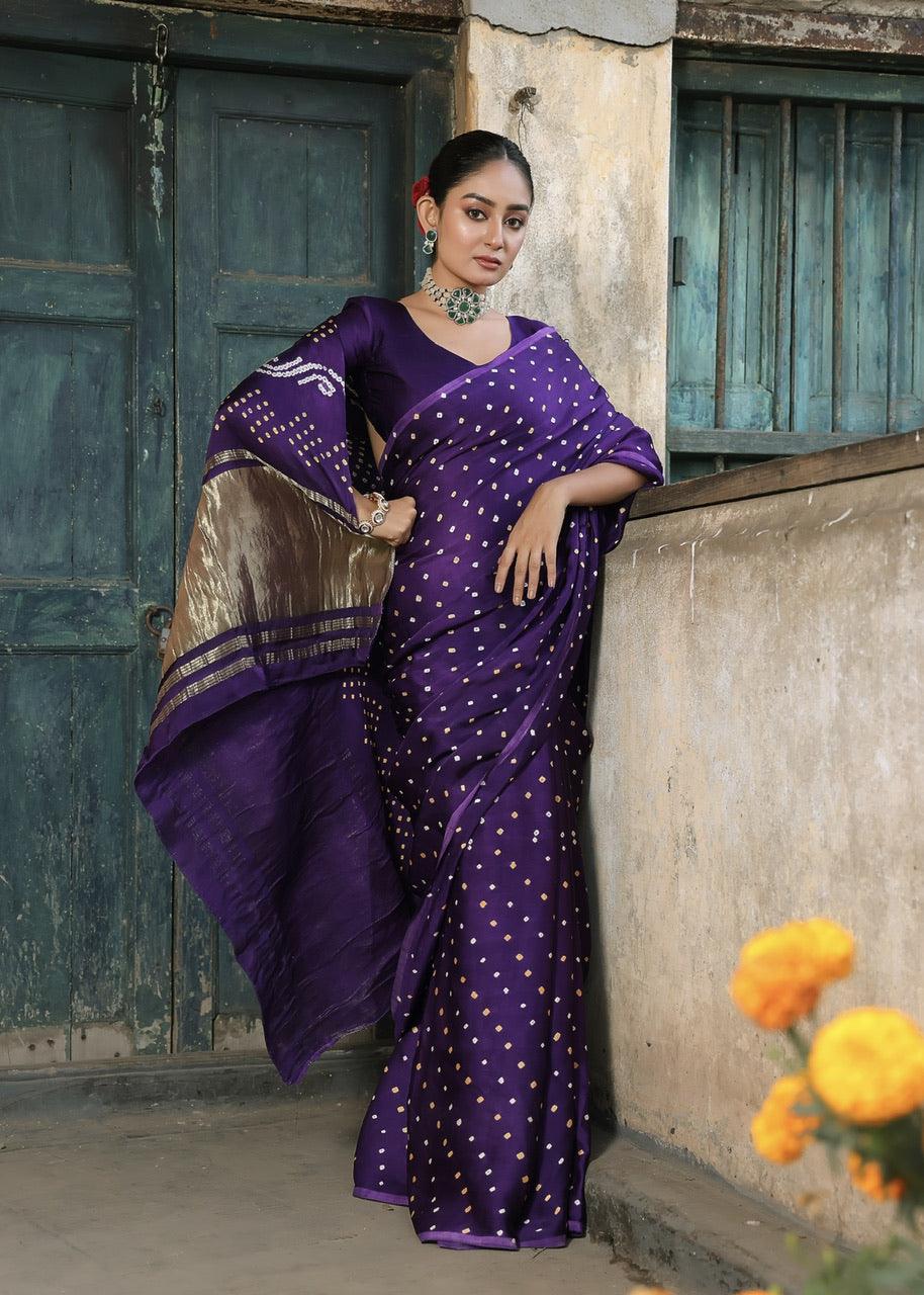 Purvi Rai Bandhaj Saree - Ekaa Fashion